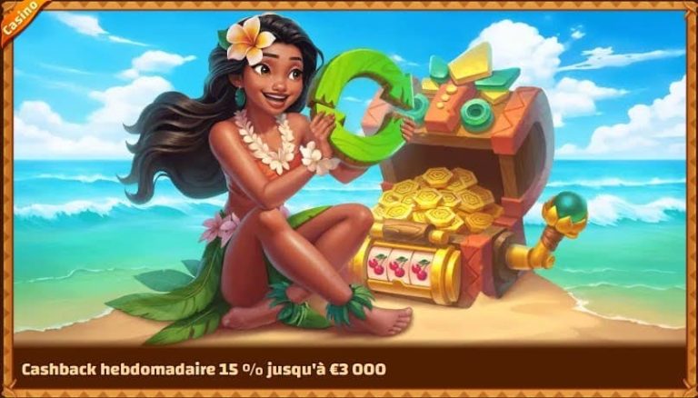 Tiki Casino cashback hebdomadaire