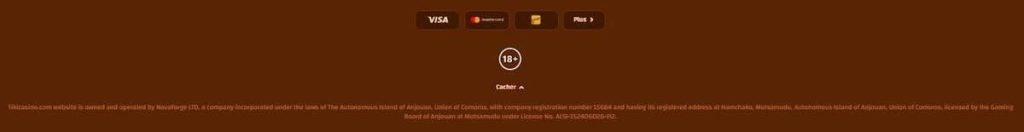 Tiki Casino licence